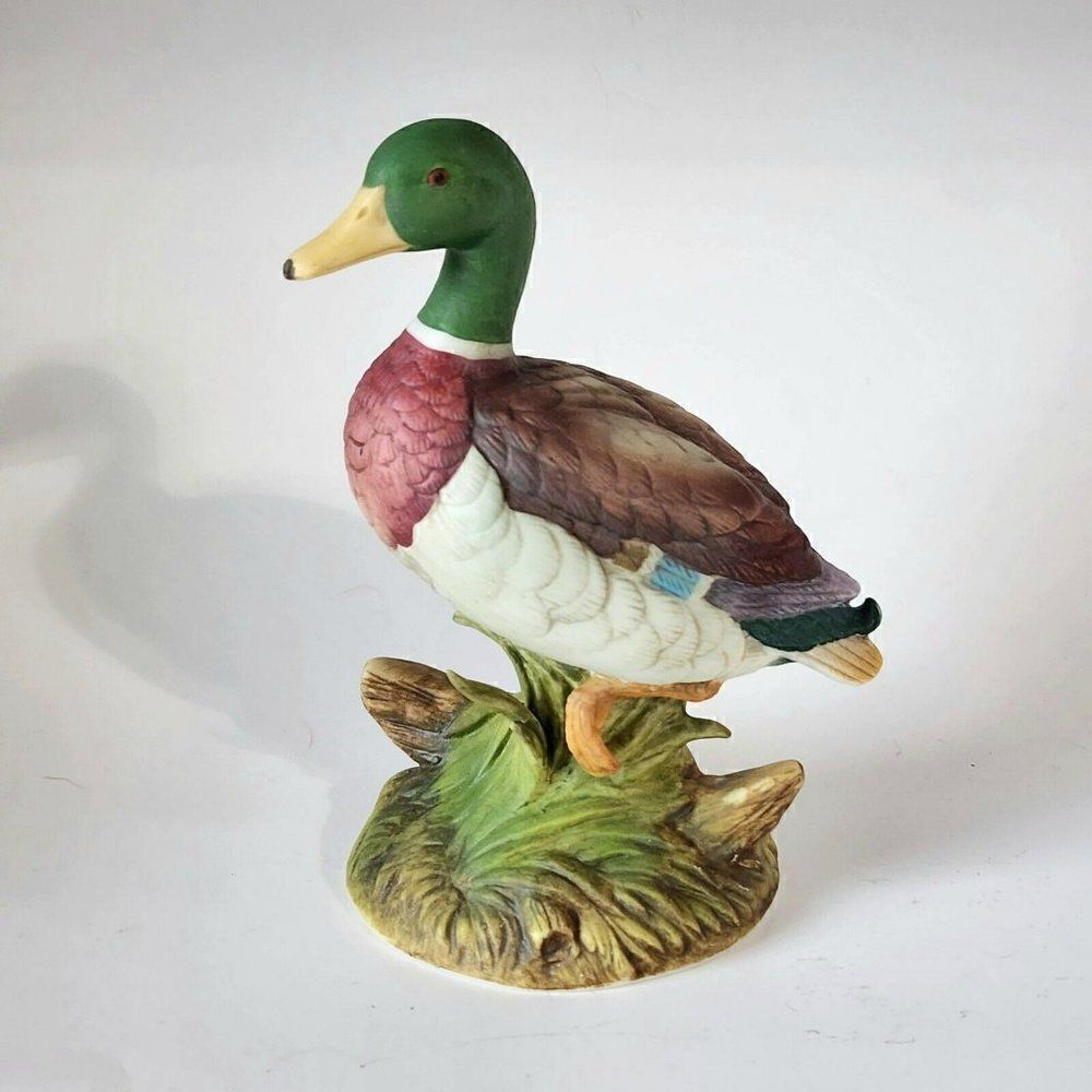 Vintage Andrea by Sadek 5.5" Mallard Duck Drake Figurine Japan